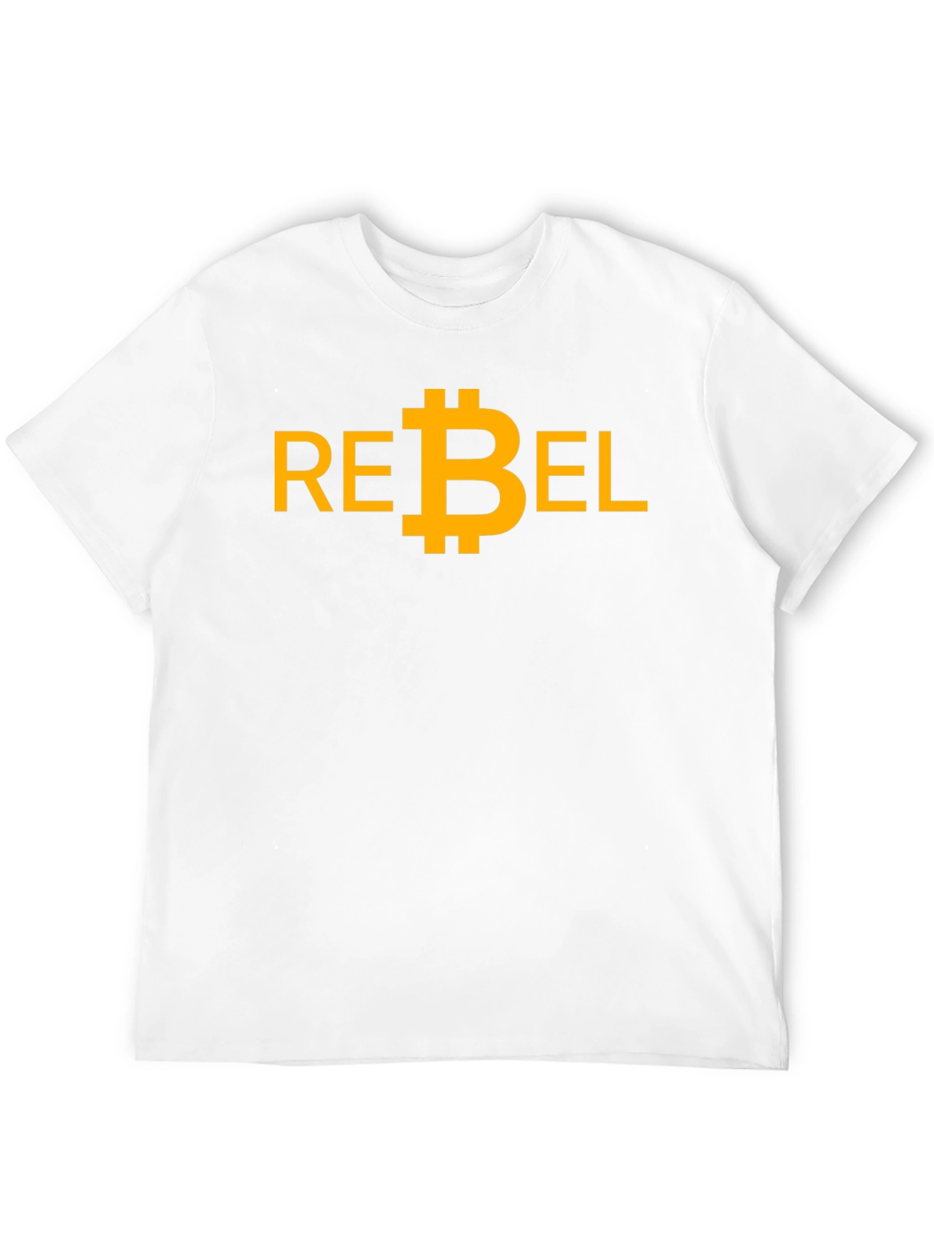 Rebel Bitcoin Graphic Tee - Black Cotton T-Shirt