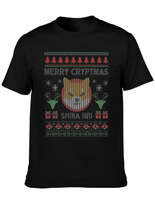 Merry Cryptmas Shiba Inu Ugly Christmas Sweater T-Shirt