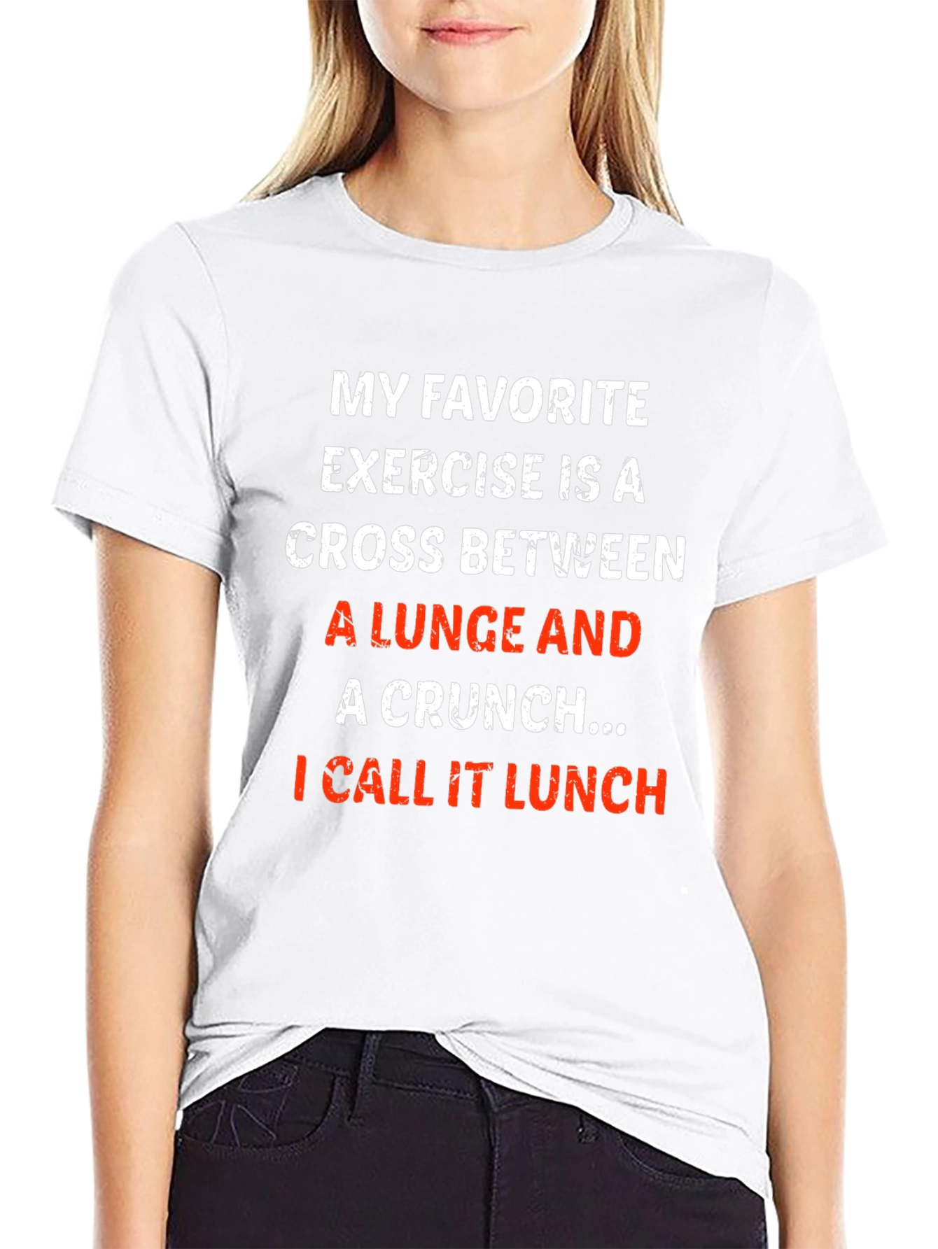 Funny Workout T-Shirt - Lunge Crunch Lunch