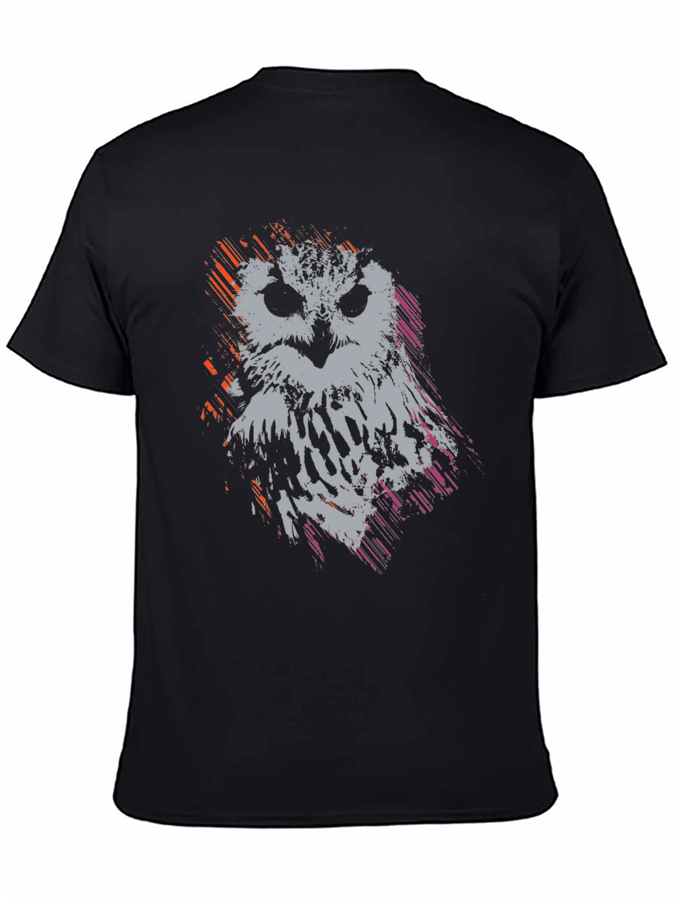 Abstract Owl Graphic T-Shirt
