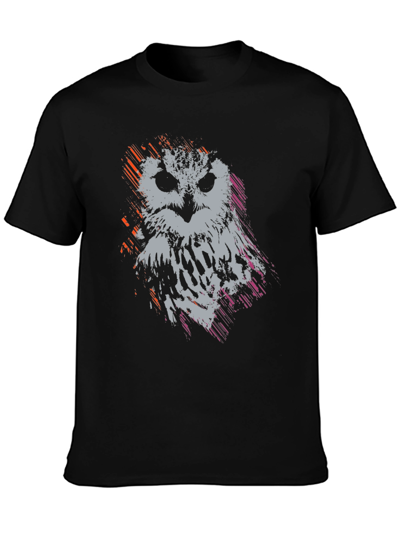 Abstract Owl Graphic T-Shirt