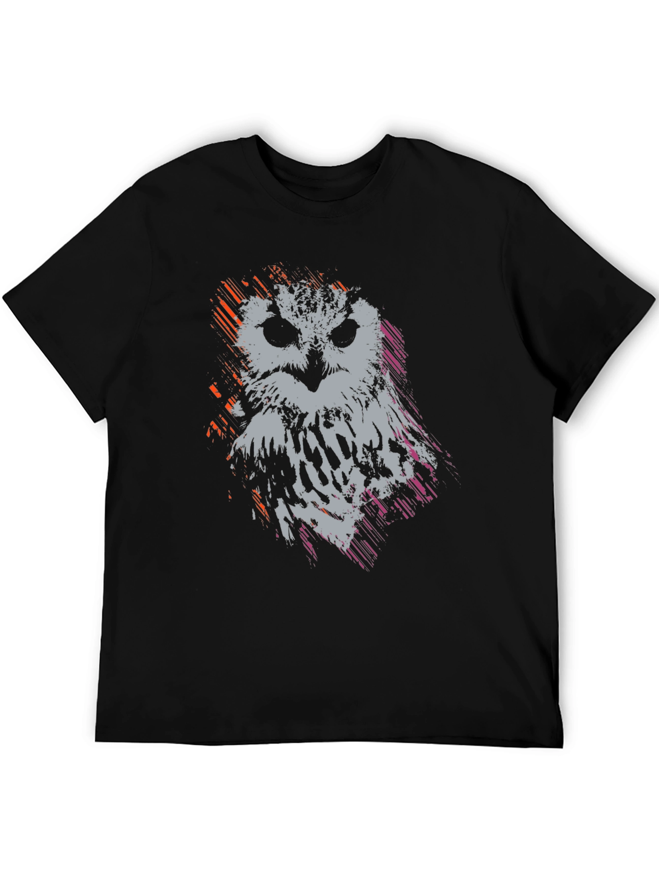 Abstract Owl Graphic T-Shirt