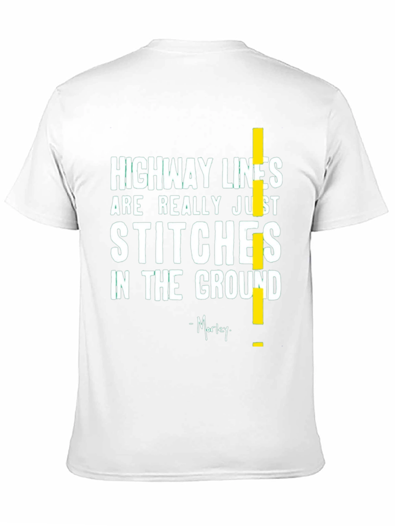 Highway Lines T-Shirt - Stitches in the Ground Tee