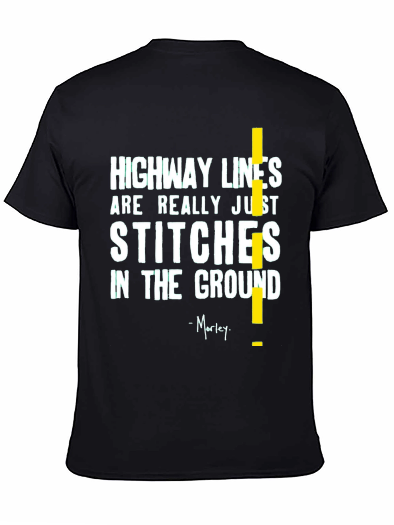 Highway Lines T-Shirt - Stitches in the Ground Tee