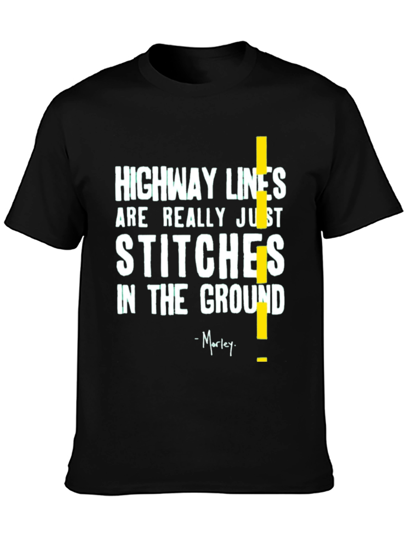 Highway Lines T-Shirt - Stitches in the Ground Tee