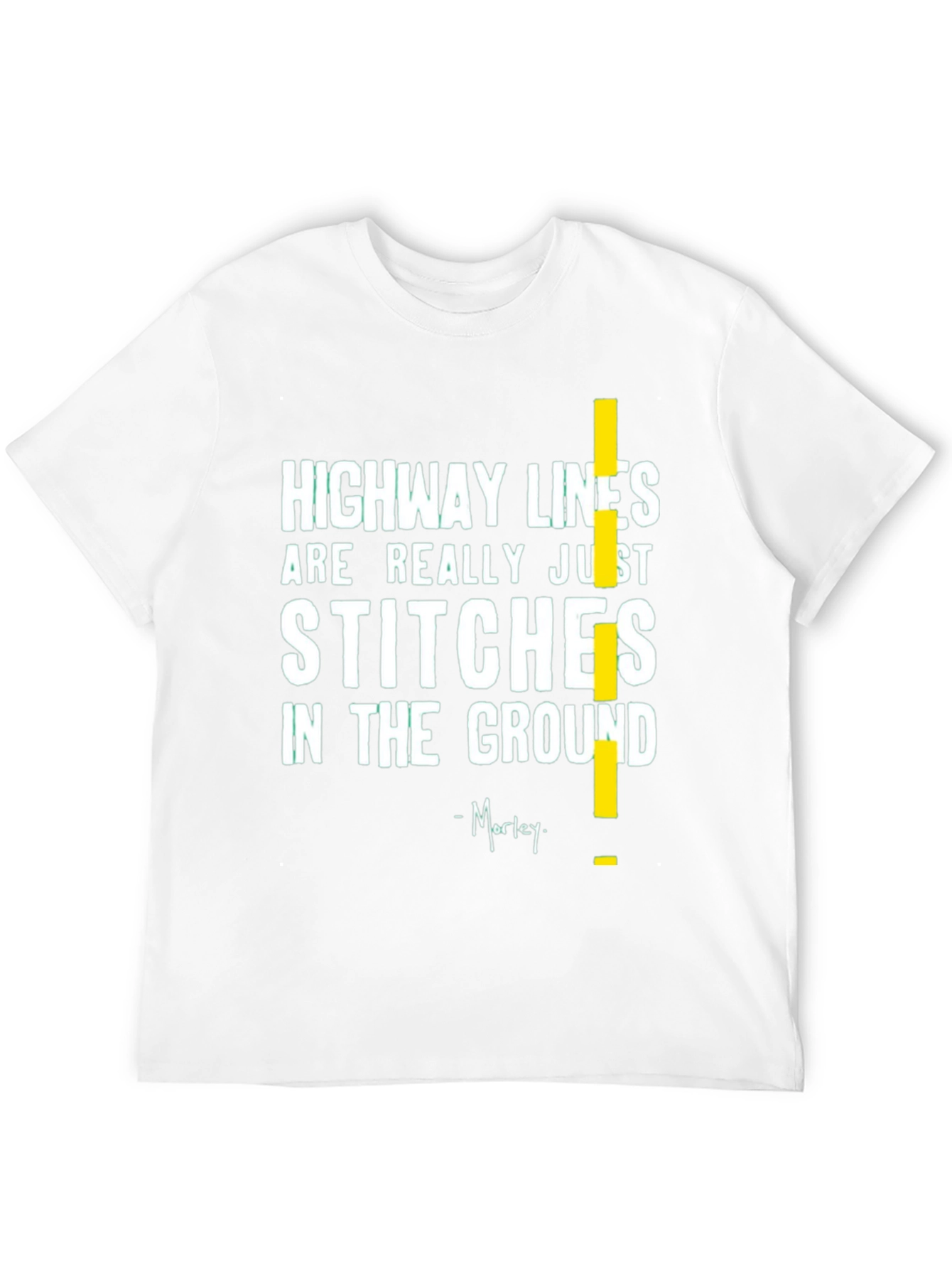 Highway Lines T-Shirt - Stitches in the Ground Tee