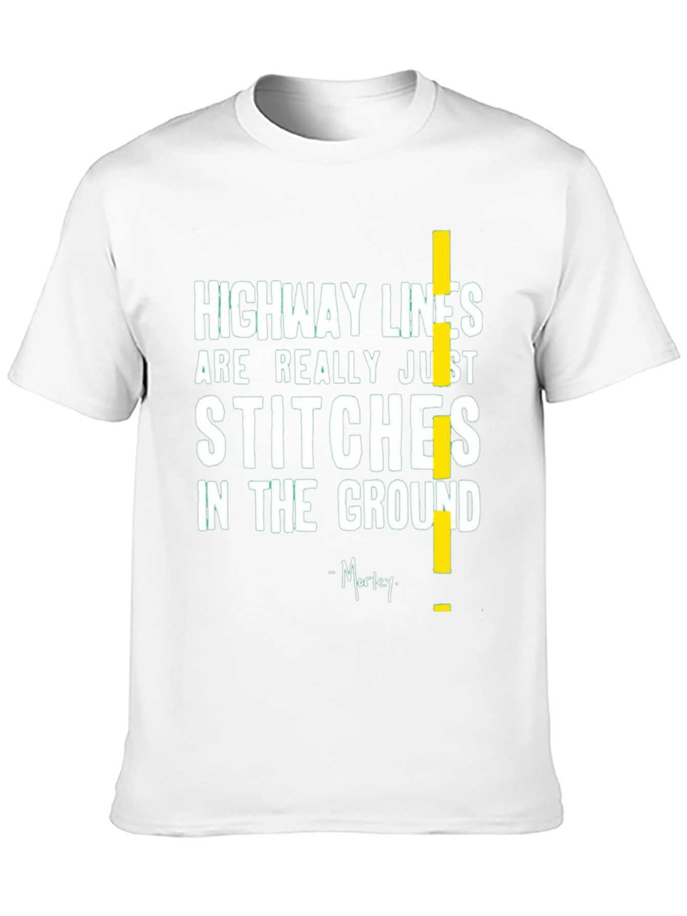 Highway Lines T-Shirt - Stitches in the Ground Tee