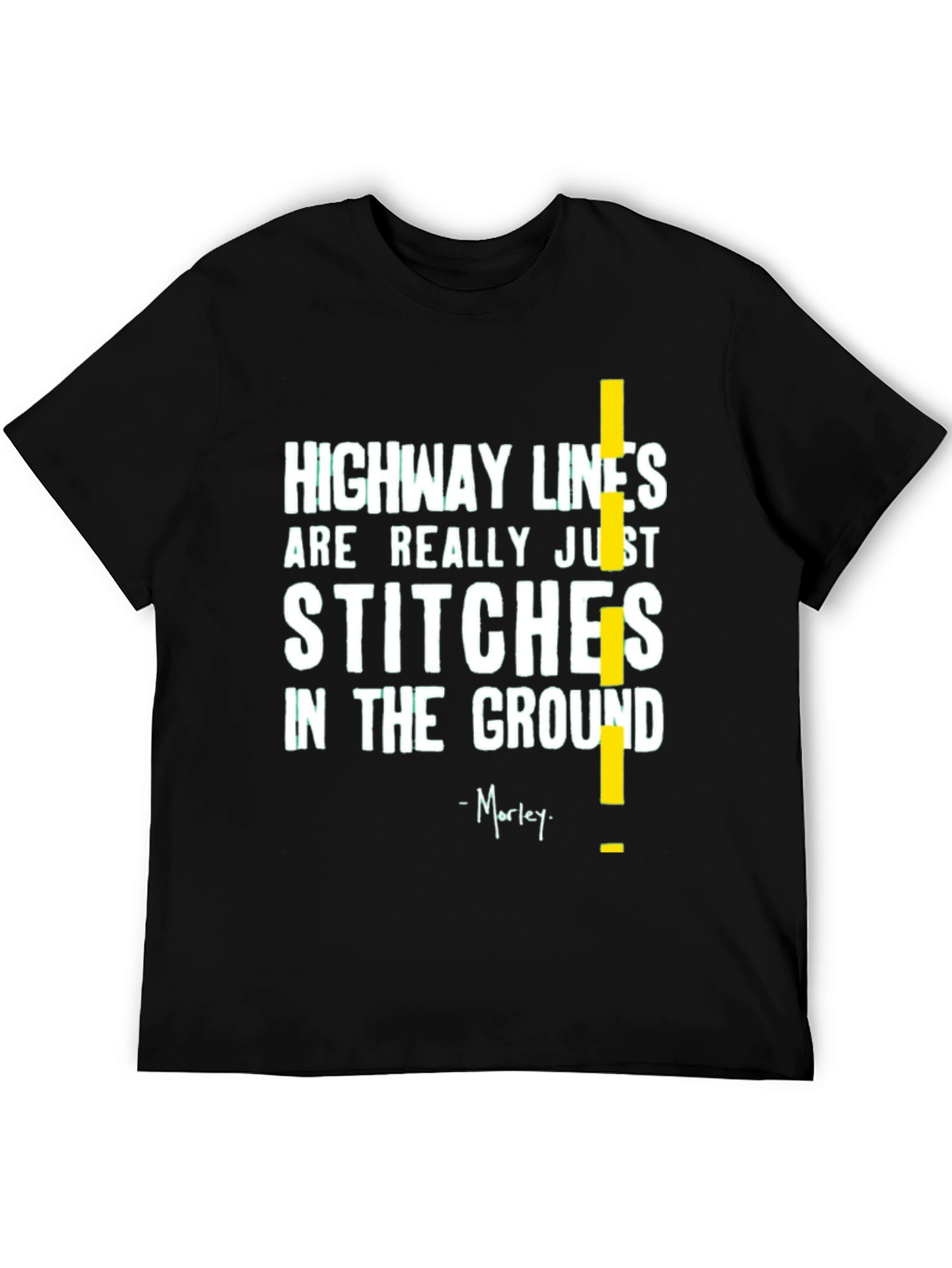 Highway Lines T-Shirt - Stitches in the Ground Tee
