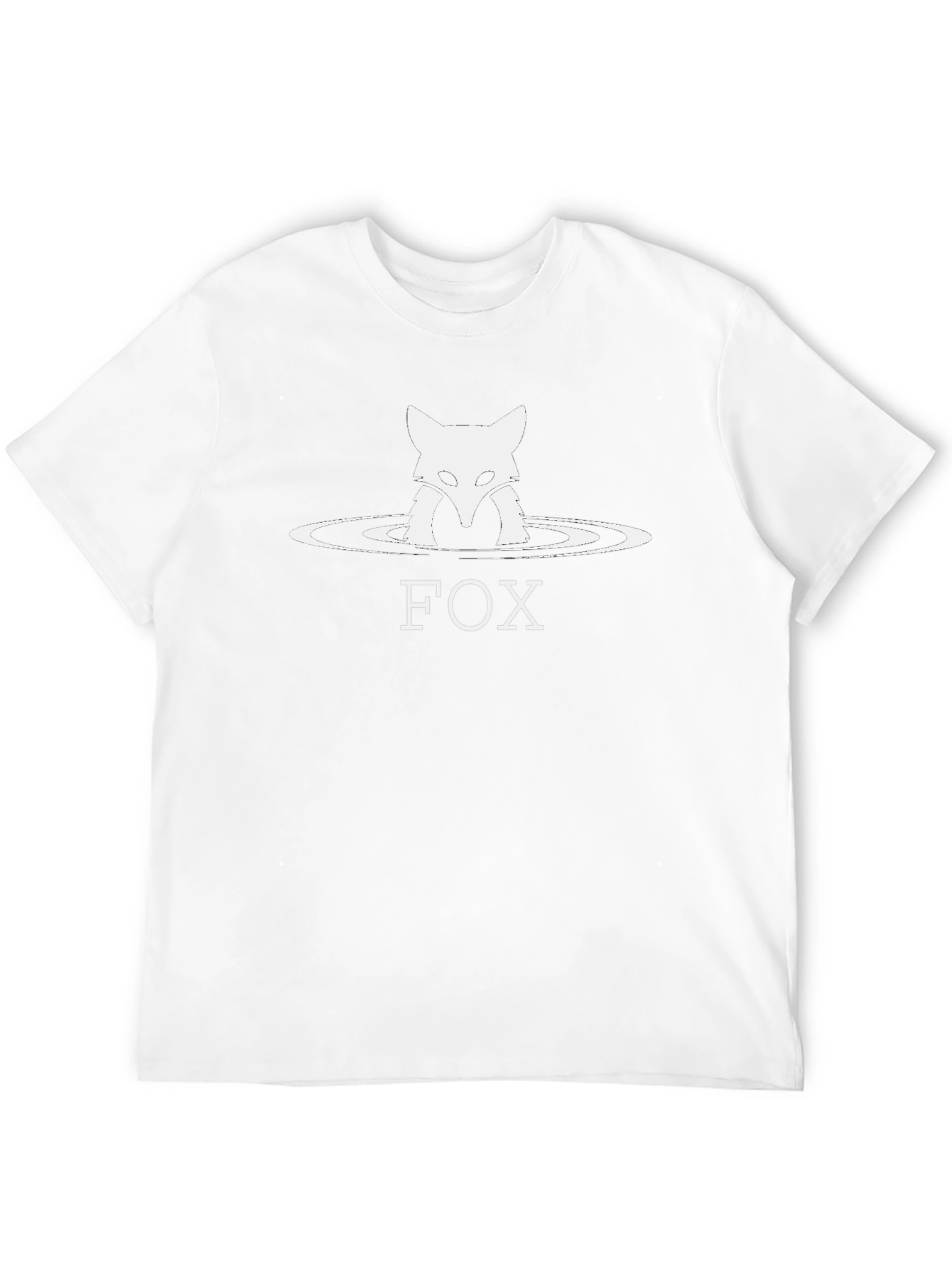 Stylish Fox Graphic Black T-Shirt