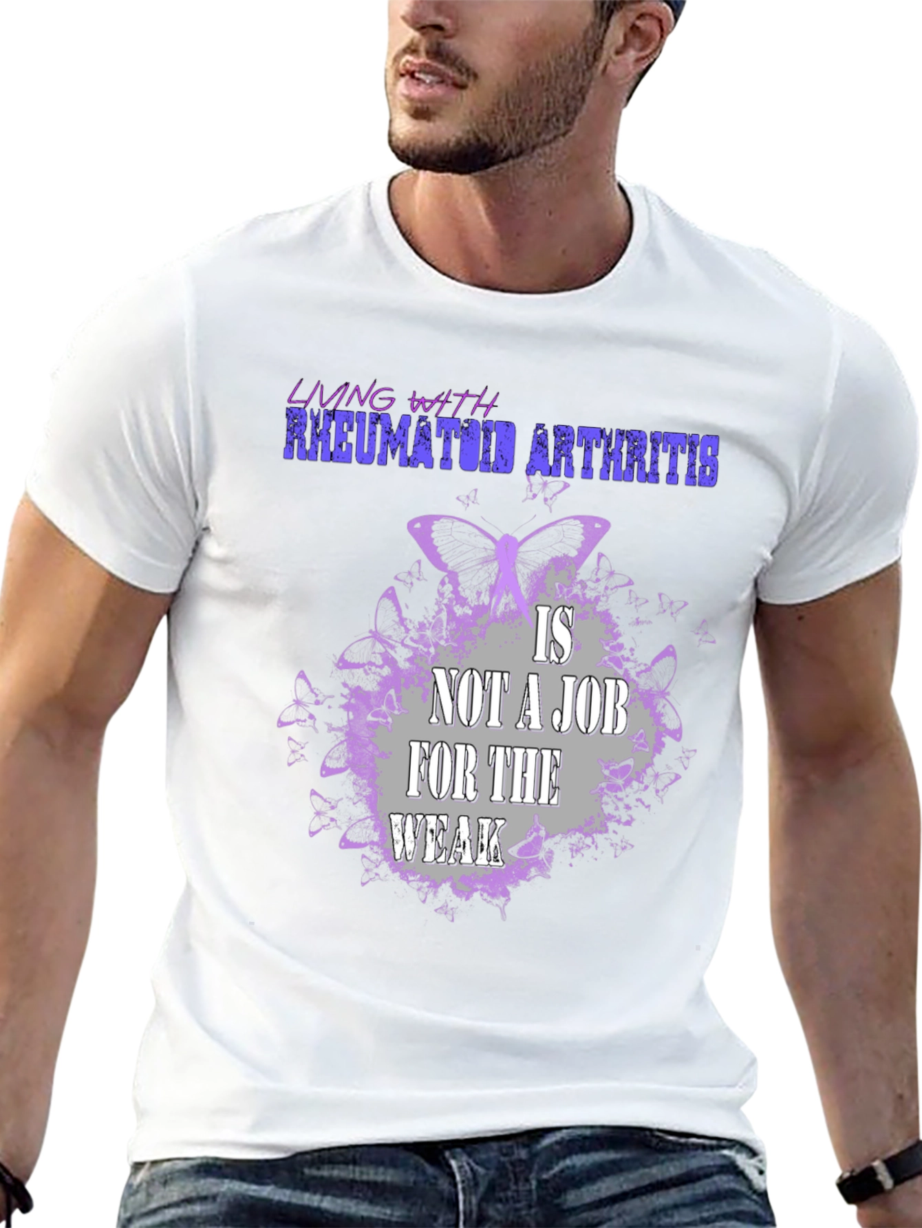 Rheumatoid Arthritis Awareness T-Shirt: Living With...