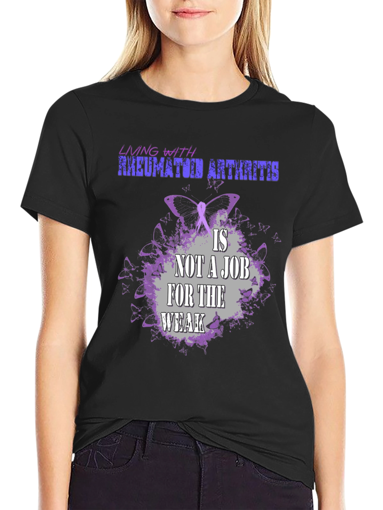 Rheumatoid Arthritis Awareness T-Shirt: Living With...
