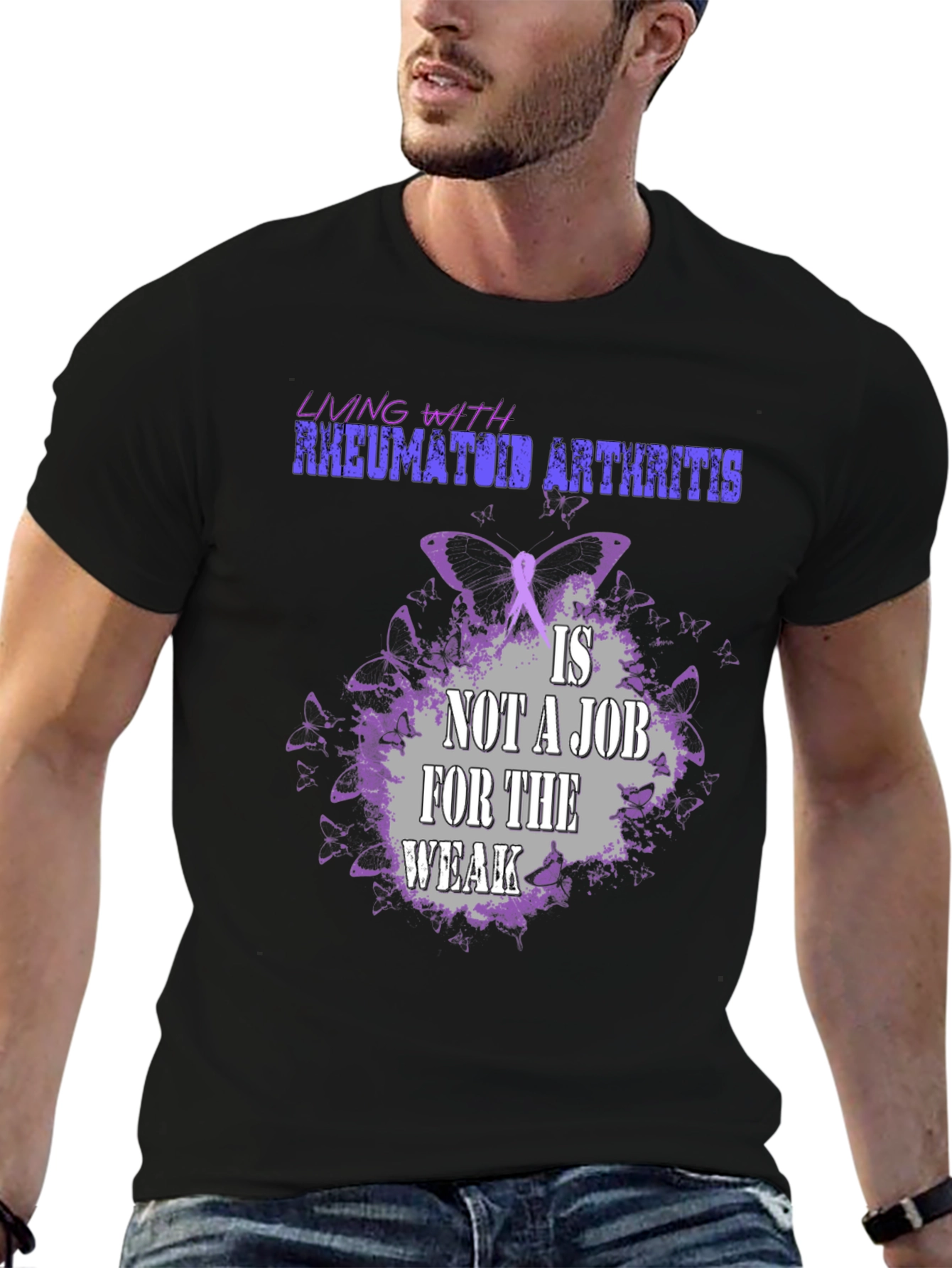 Rheumatoid Arthritis Awareness T-Shirt: Living With...