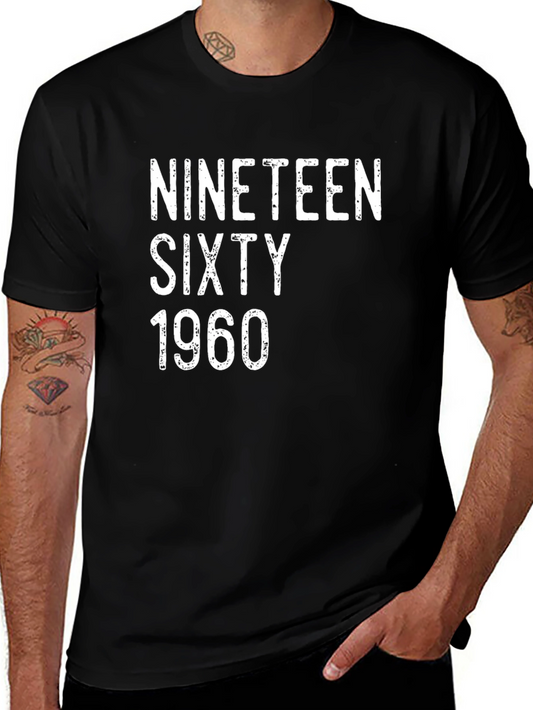 1960 Birthday Year T-Shirt - Vintage Style