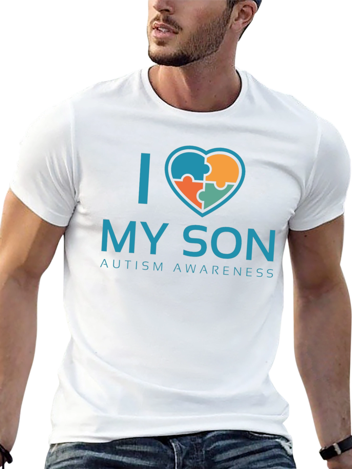 I Love My Son Autism Awareness T-Shirt