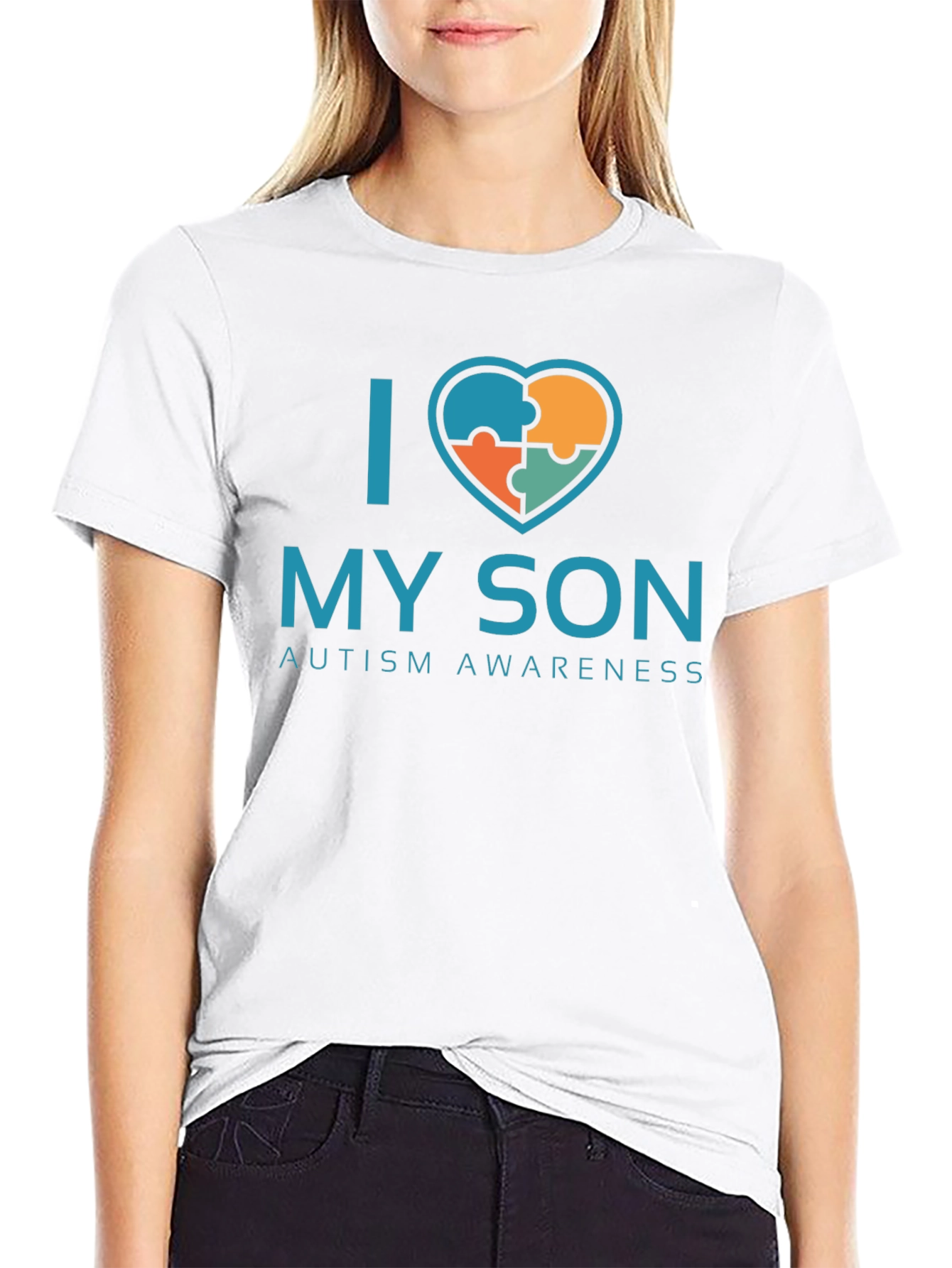 I Love My Son Autism Awareness T-Shirt