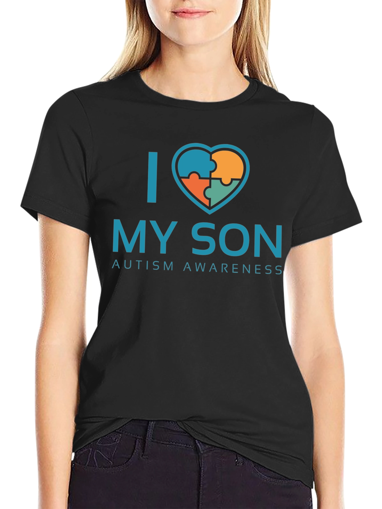 I Love My Son Autism Awareness T-Shirt