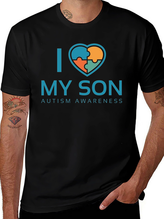 I Love My Son Autism Awareness T-Shirt