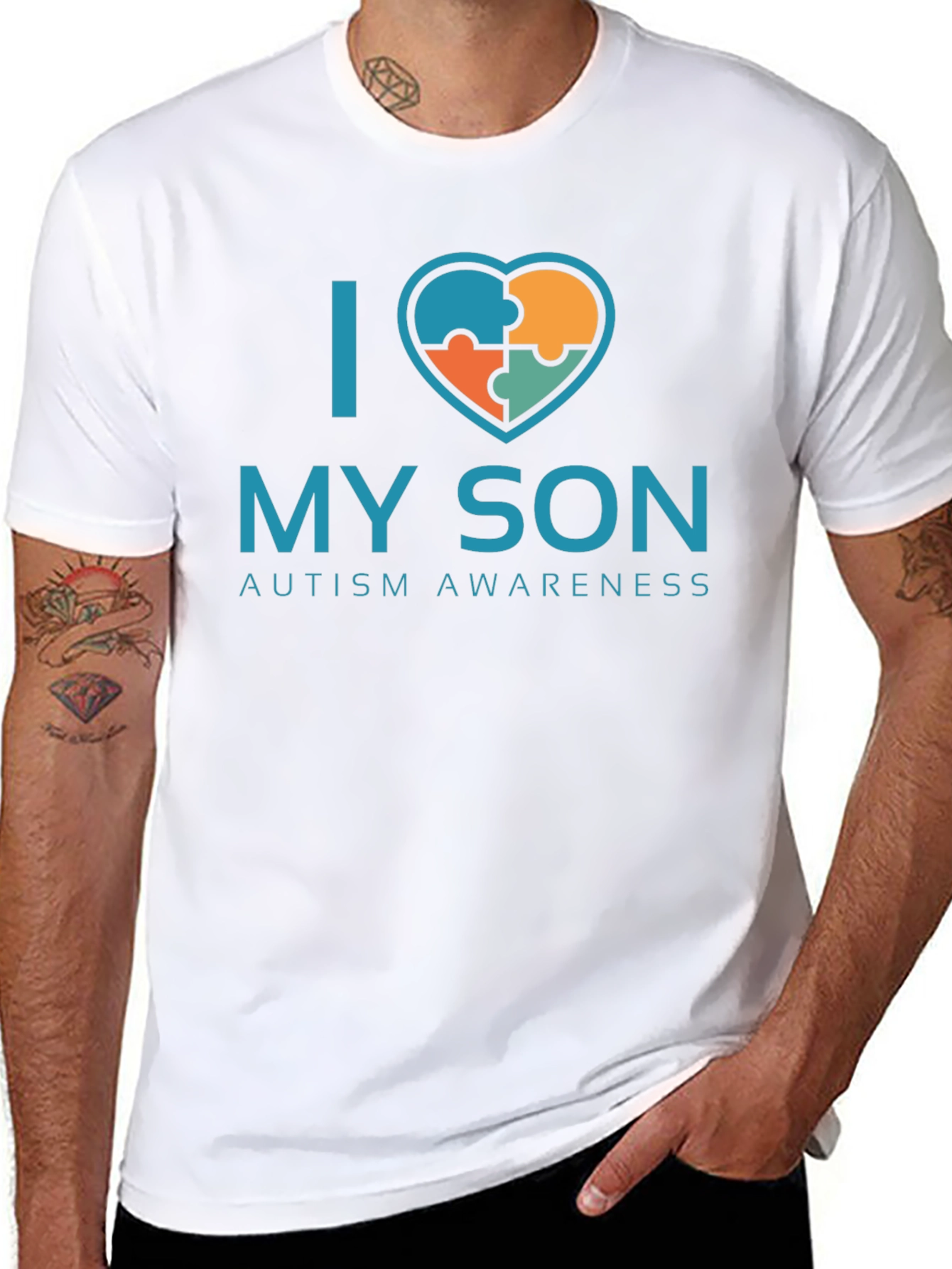 I Love My Son Autism Awareness T-Shirt