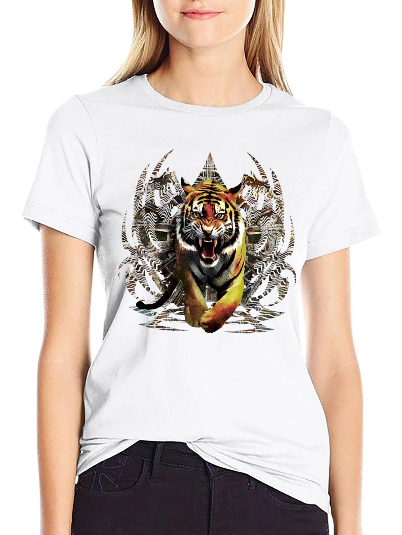 Tiger Graphic Black T-Shirt