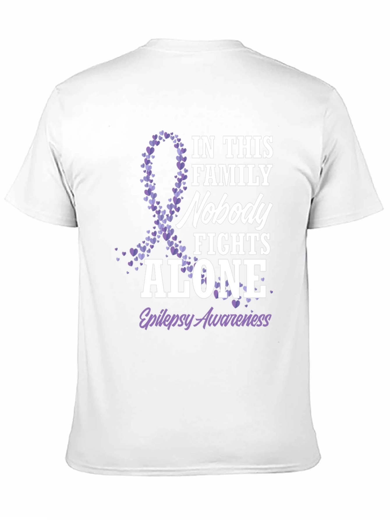 Epilepsy Awareness Nobody Fights Alone T-Shirt