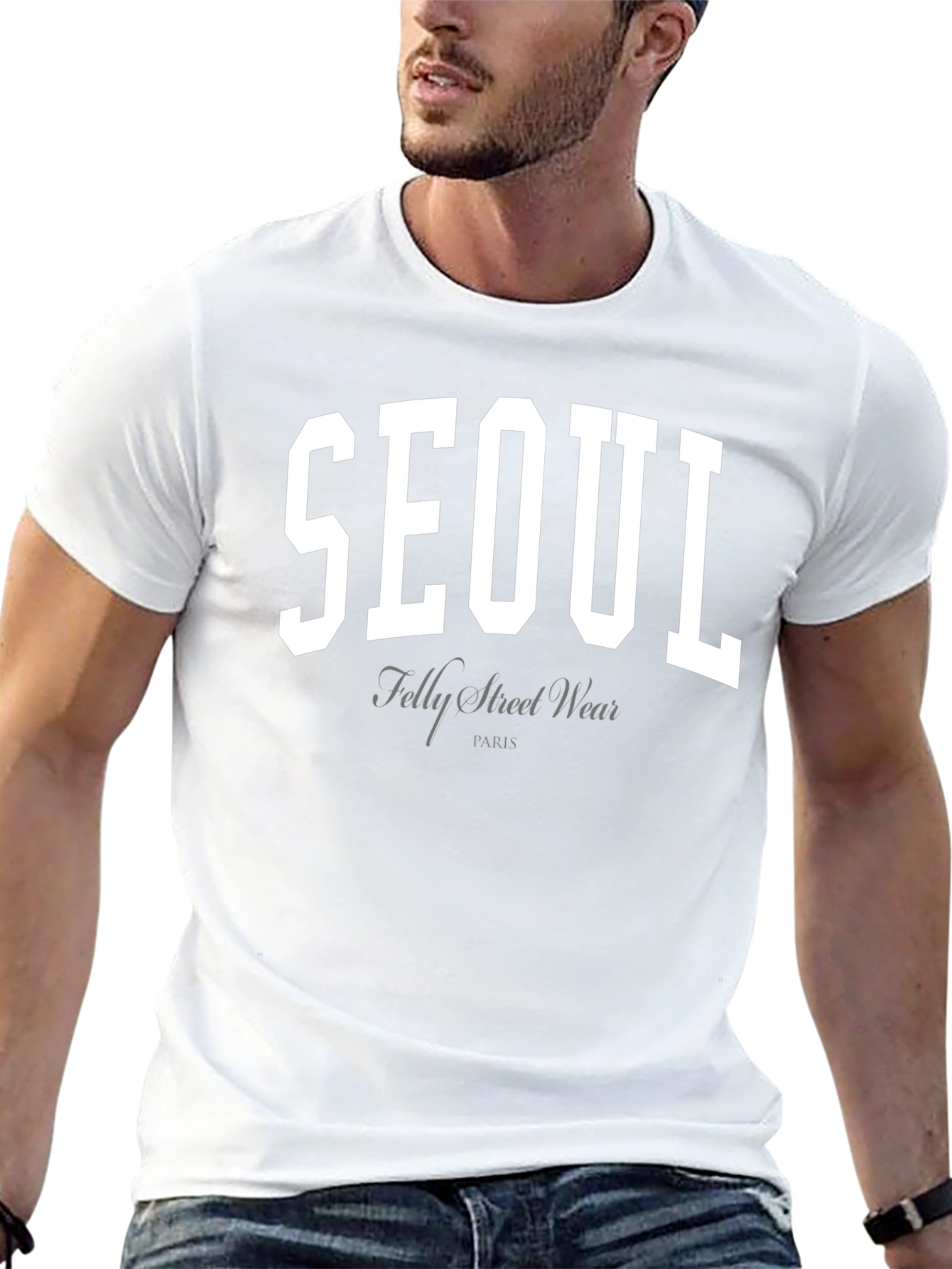Seoul Street Wear Black T-Shirt
