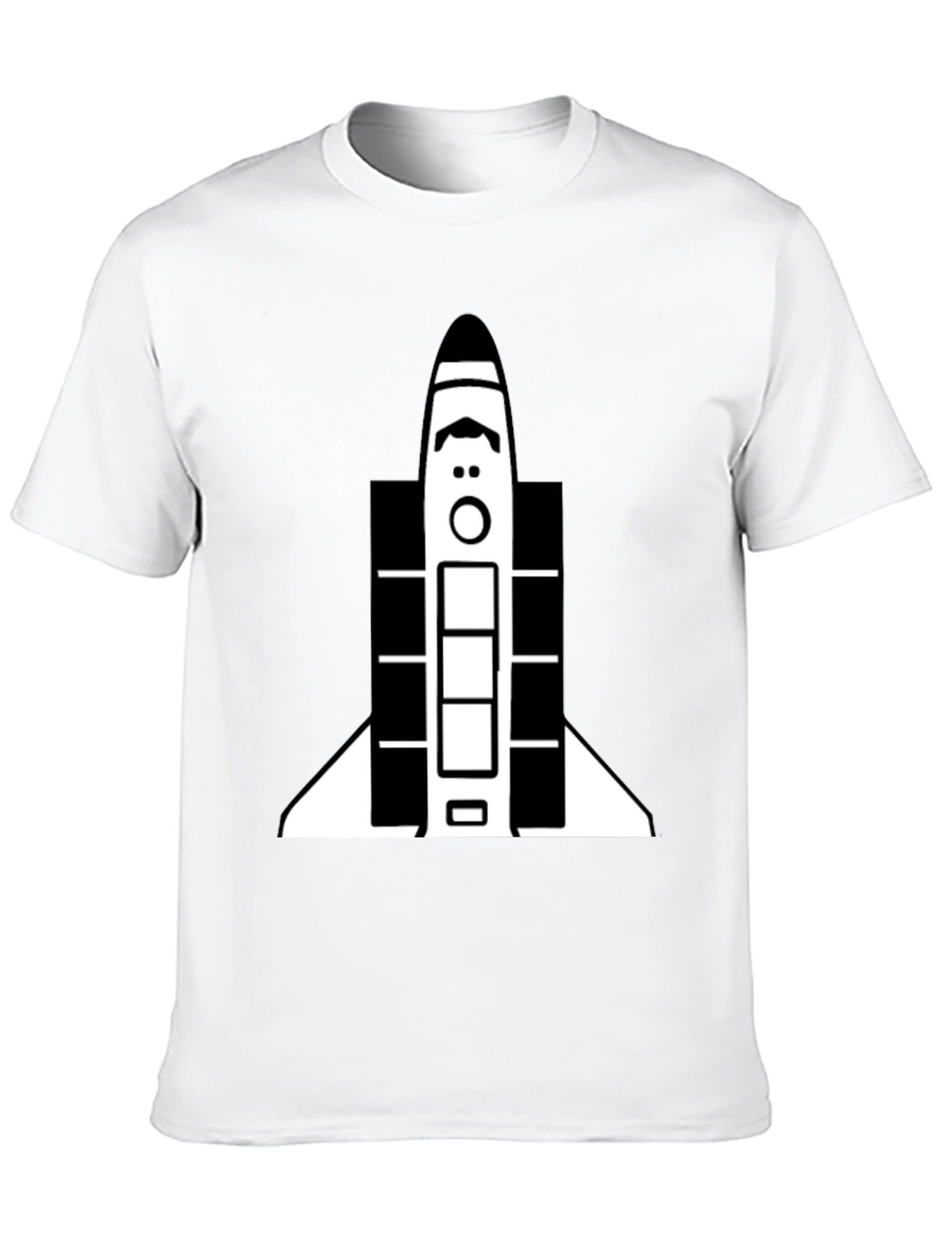 Space Shuttle Graphic Tee - Unisex Black T-Shirt