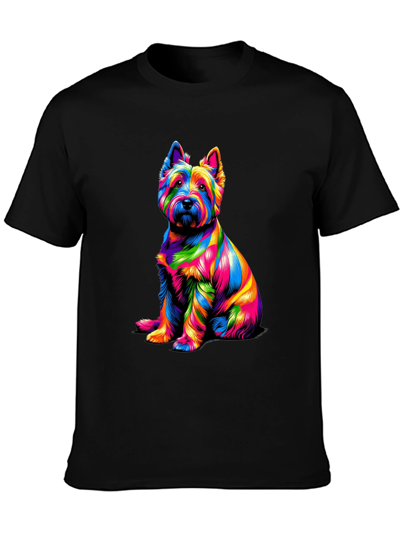 Rainbow Dog Graphic T-Shirt