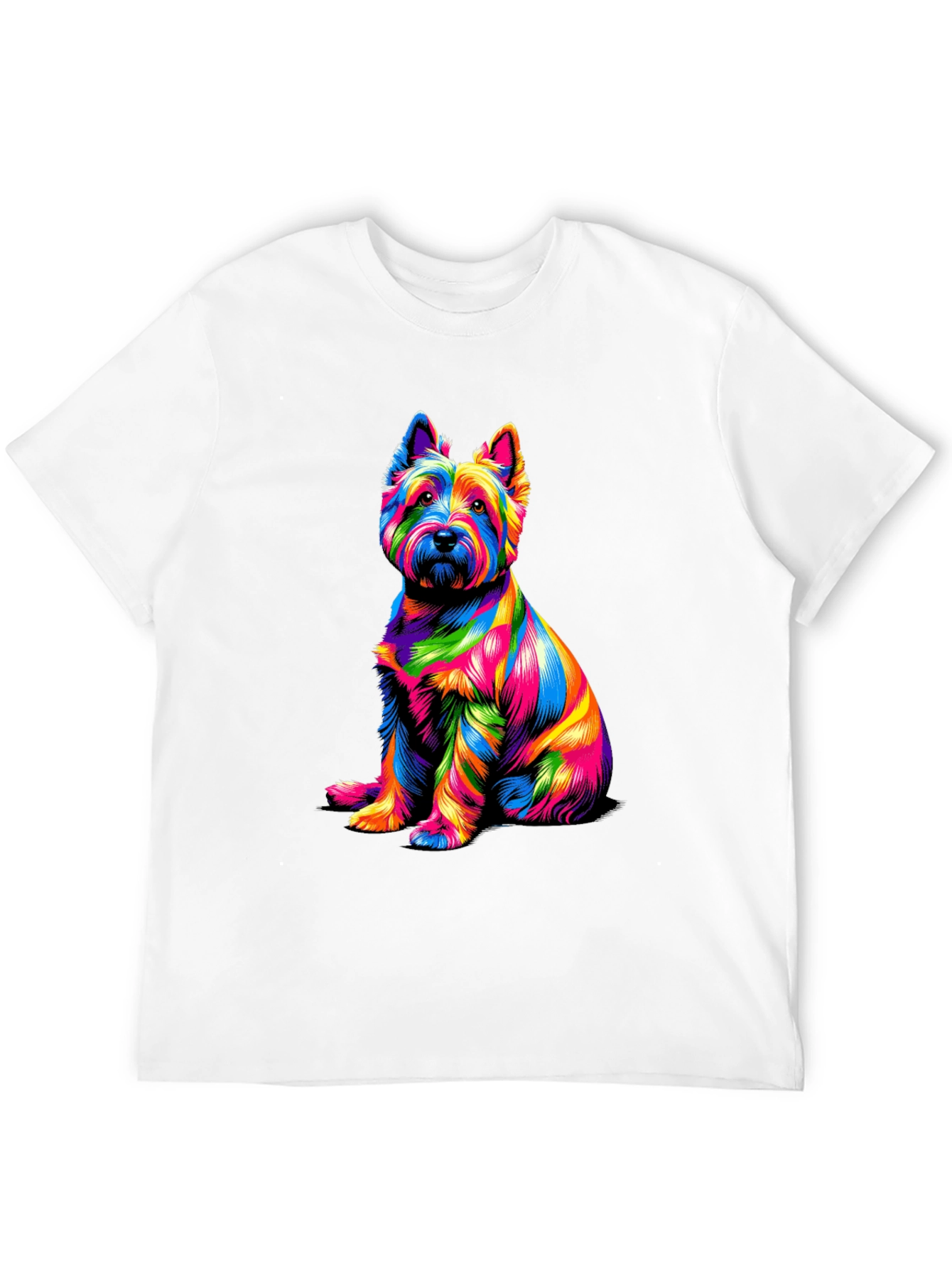 Rainbow Dog Graphic T-Shirt