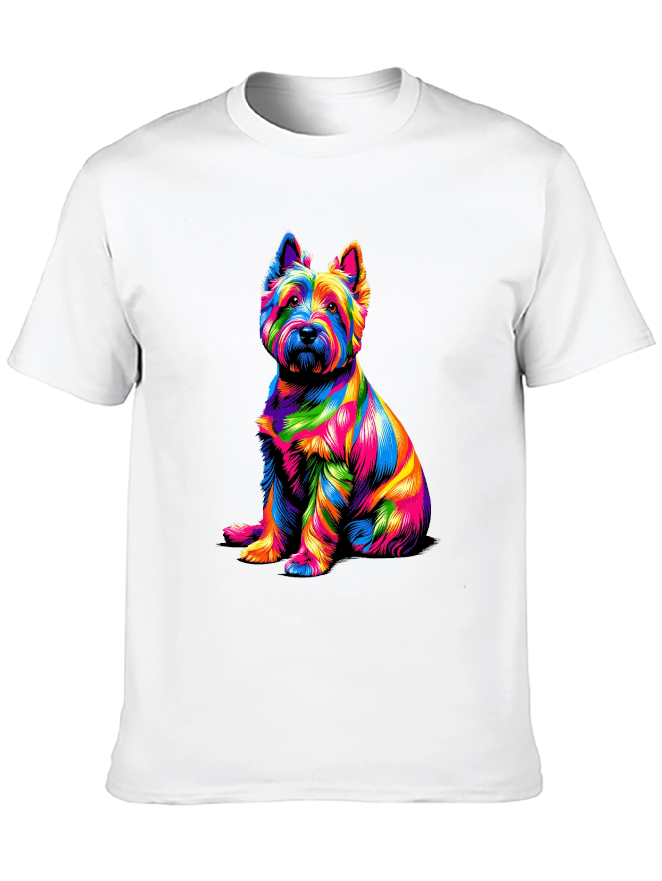 Rainbow Dog Graphic T-Shirt