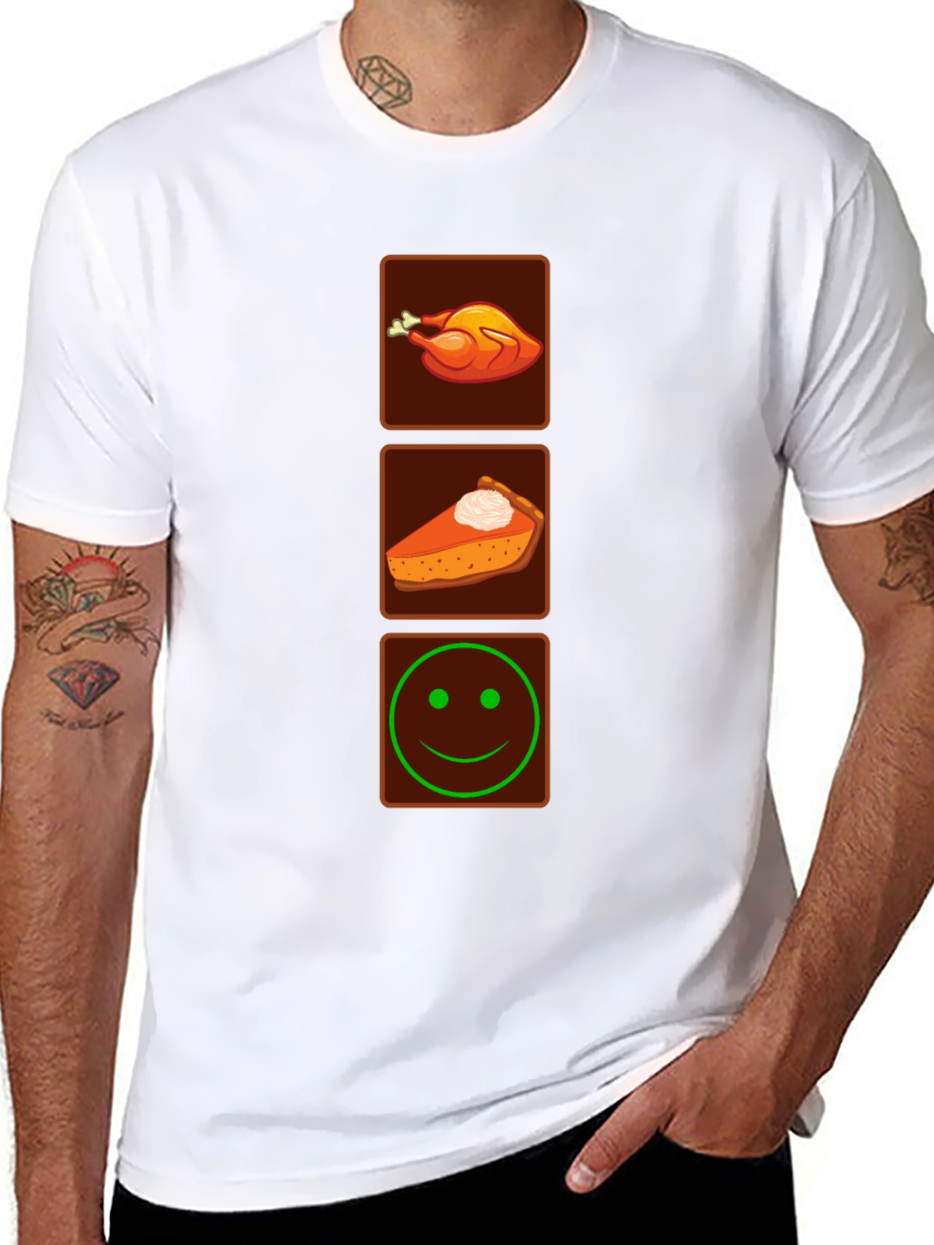 Thanksgiving Feast Mode Black T-Shirt