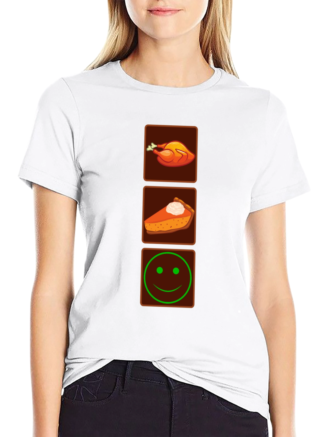 Thanksgiving Feast Mode Black T-Shirt