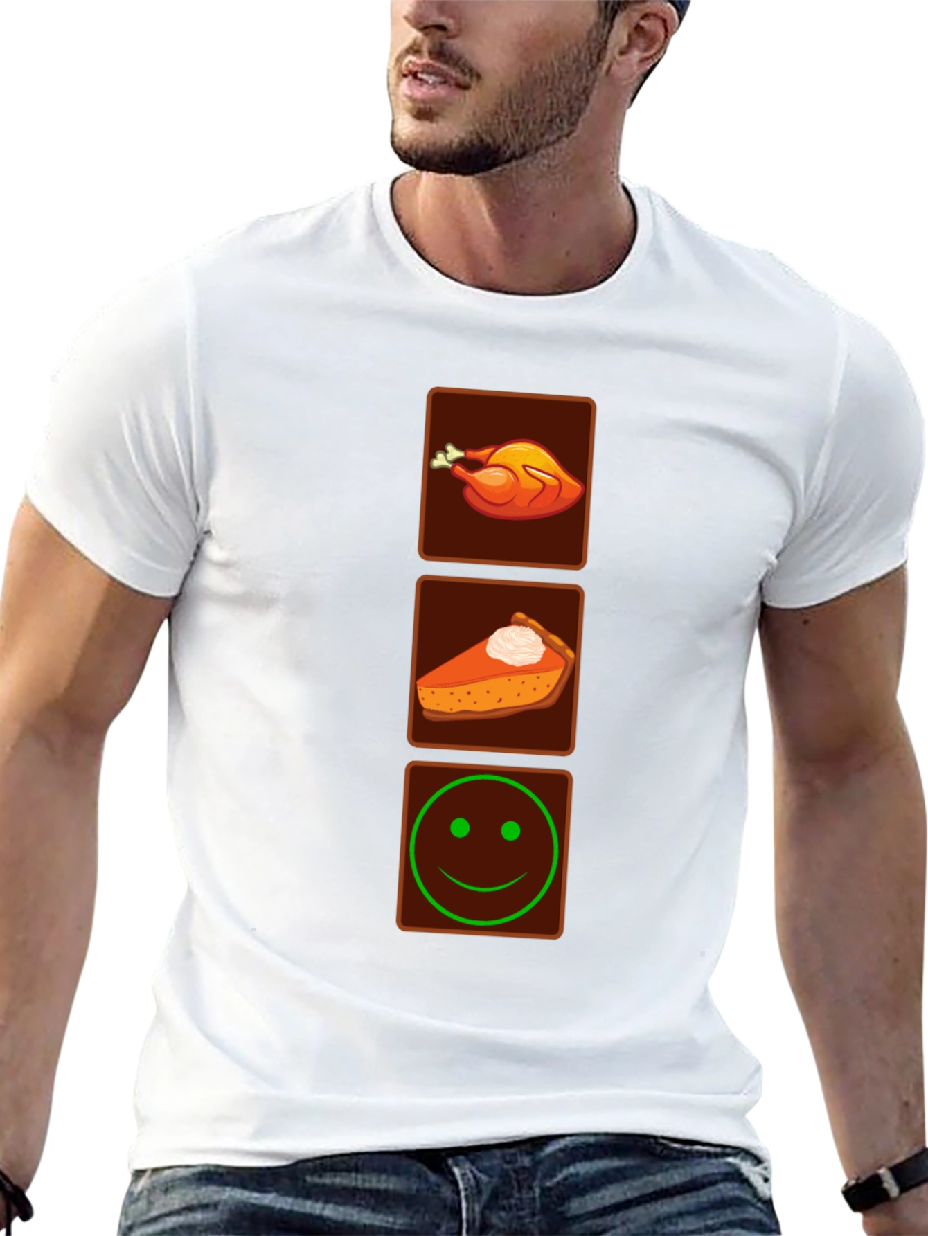 Thanksgiving Feast Mode Black T-Shirt