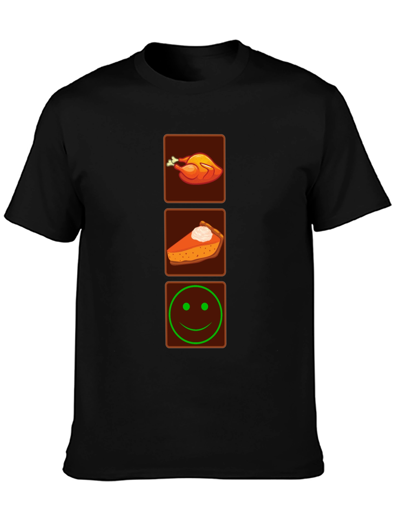 Thanksgiving Feast Mode Black T-Shirt