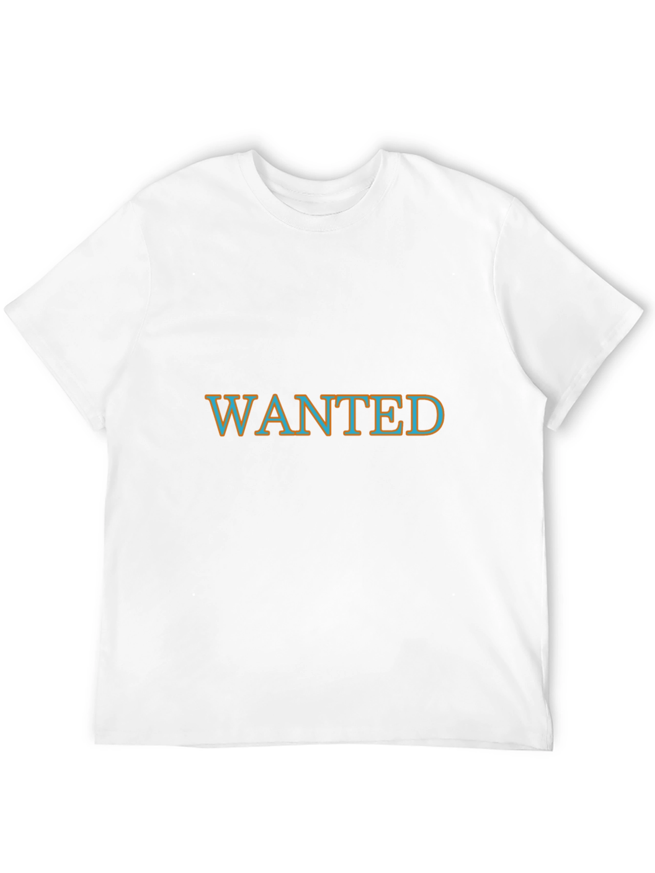 Wanted Graphic T-Shirt - Black Cotton Blend