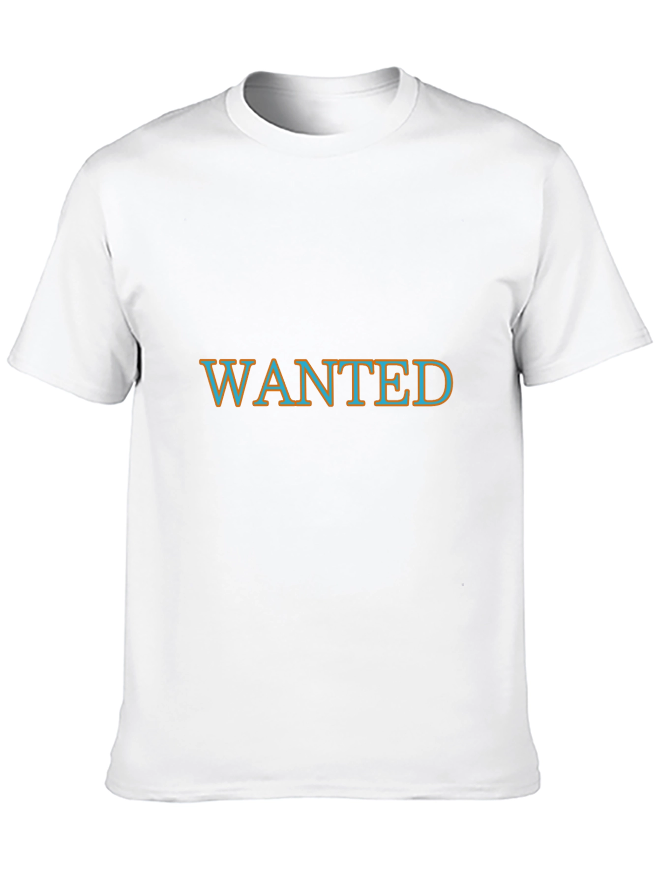 Wanted Graphic T-Shirt - Black Cotton Blend