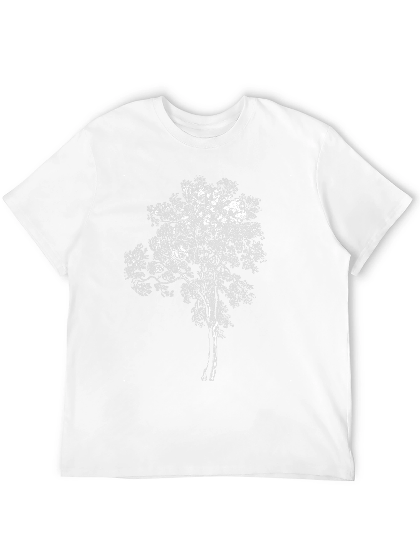 White Tree Graphic Black T-Shirt