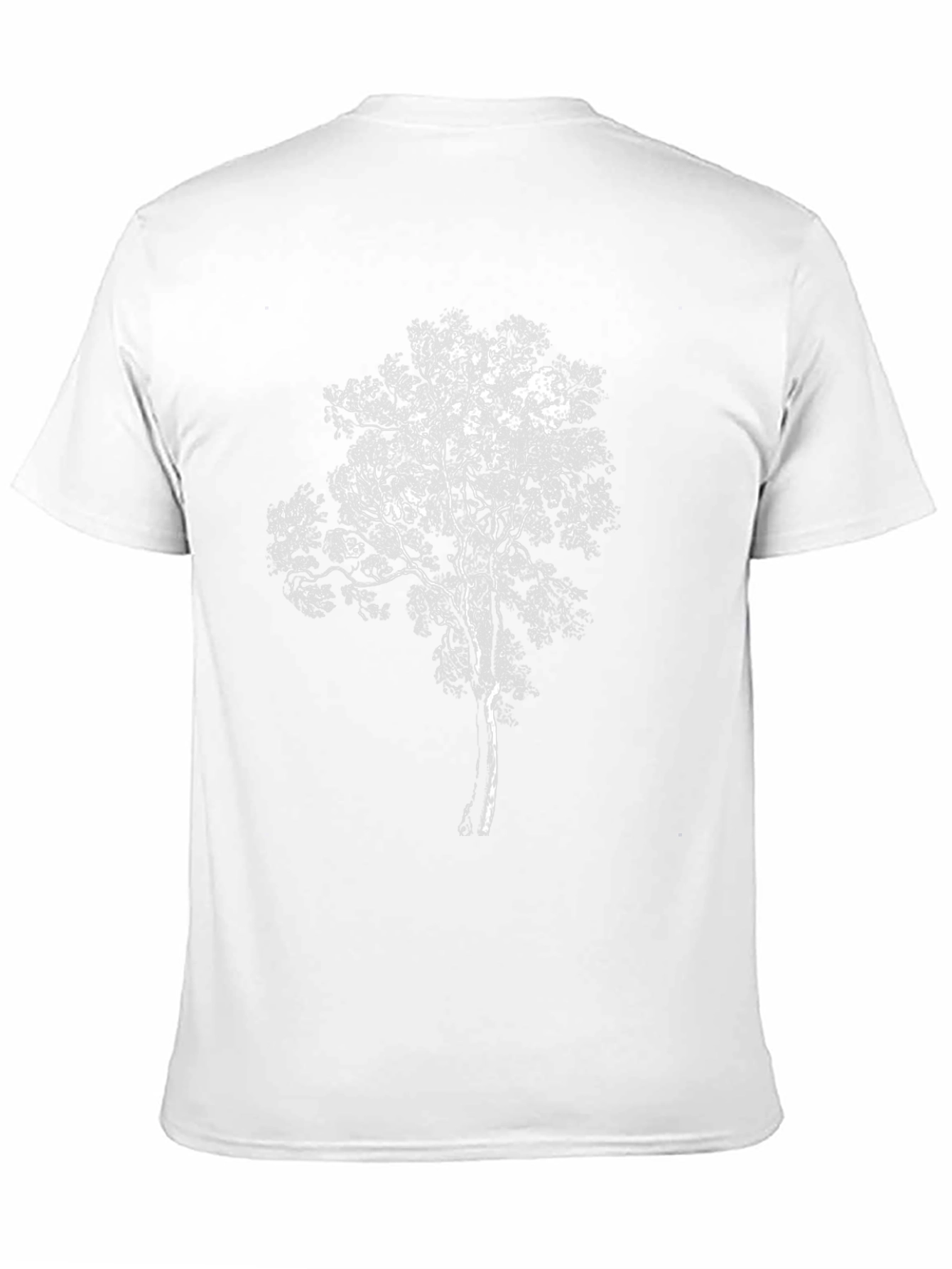 White Tree Graphic Black T-Shirt