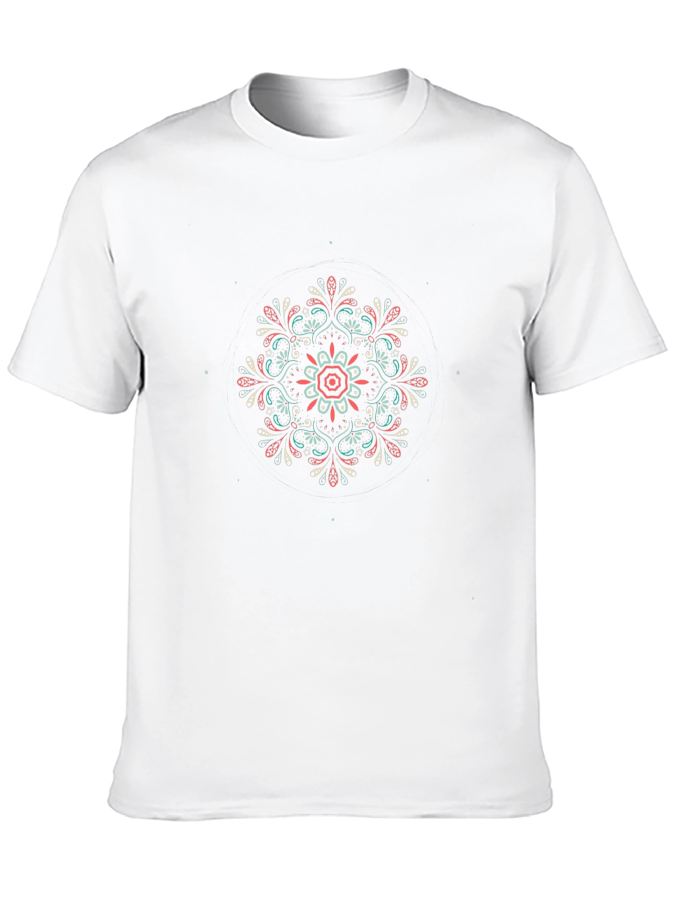 Stylish Mandala Graphic Black T-Shirt