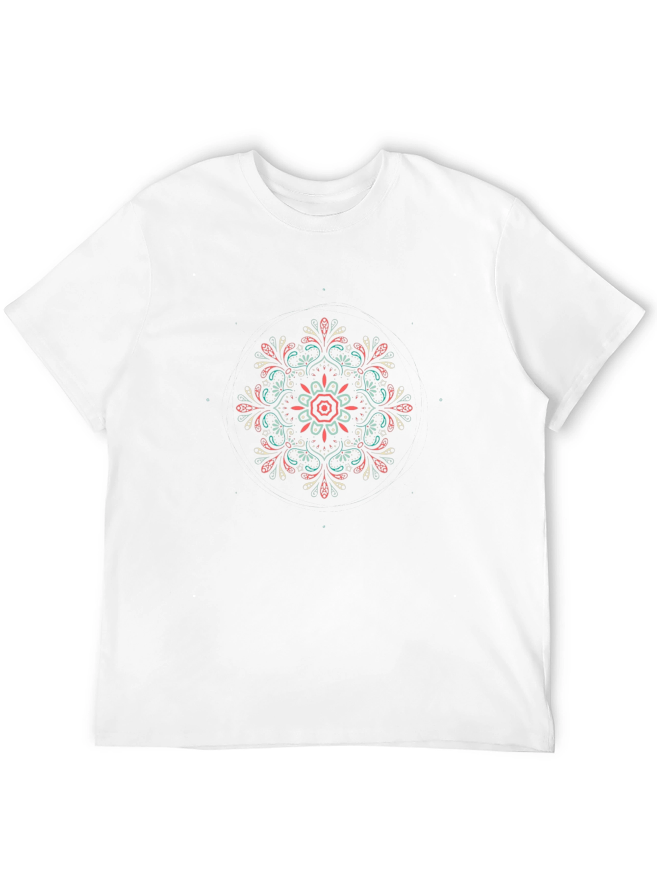 Stylish Mandala Graphic Black T-Shirt