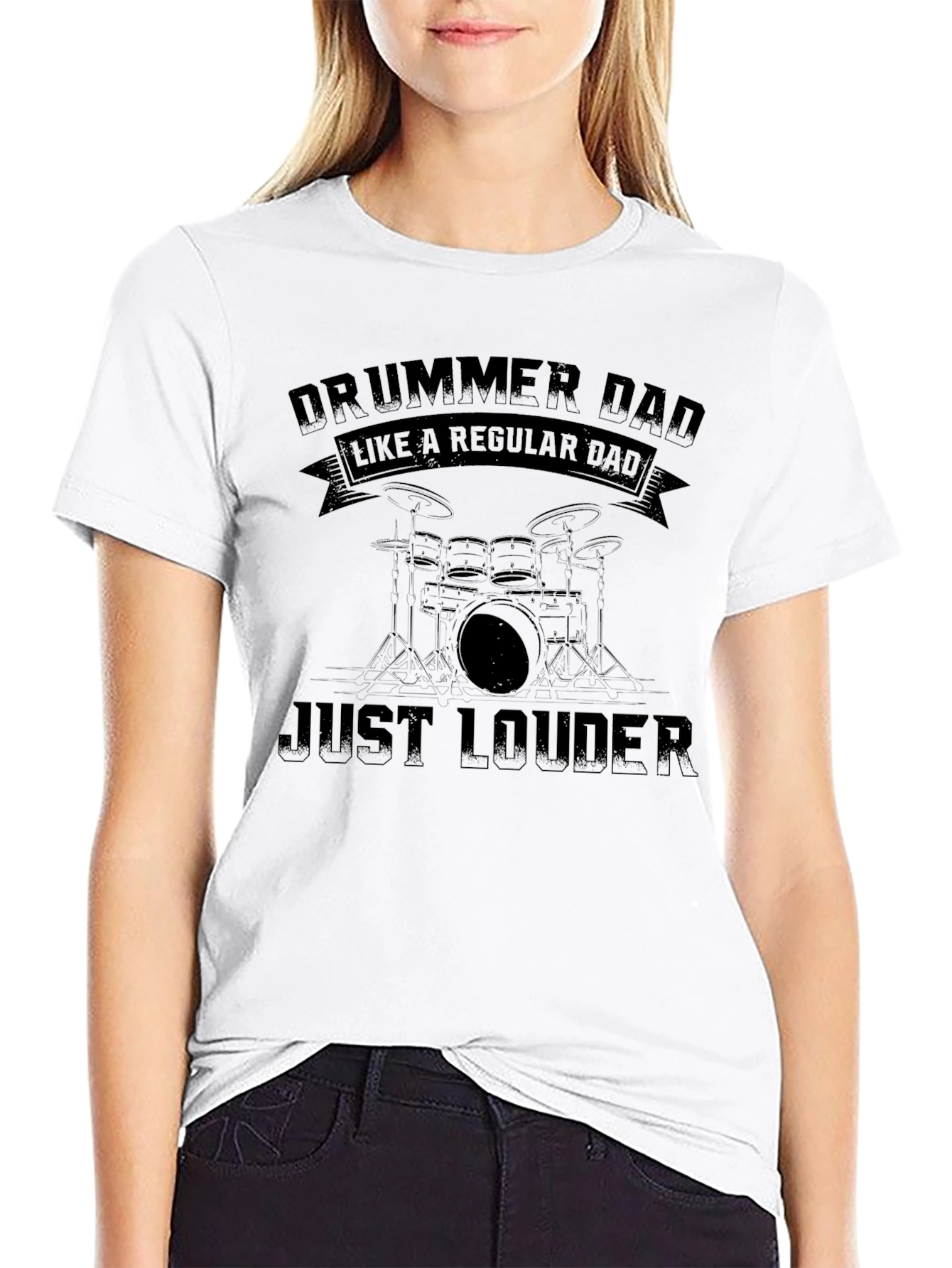 Drummer Dad T-Shirt - Regular Dad Just Louder!