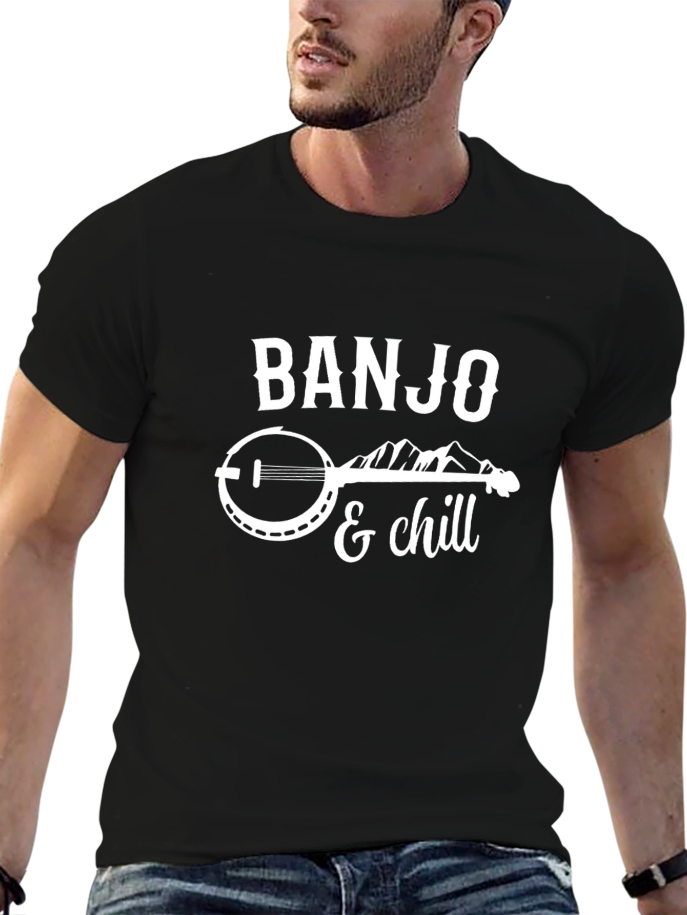 Banjo & Chill Graphic Tee - Music Lover T-Shirt