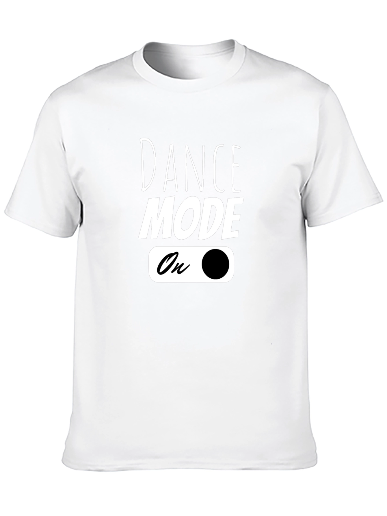 Dance Mode On Graphic Tee - Black Cotton T-Shirt