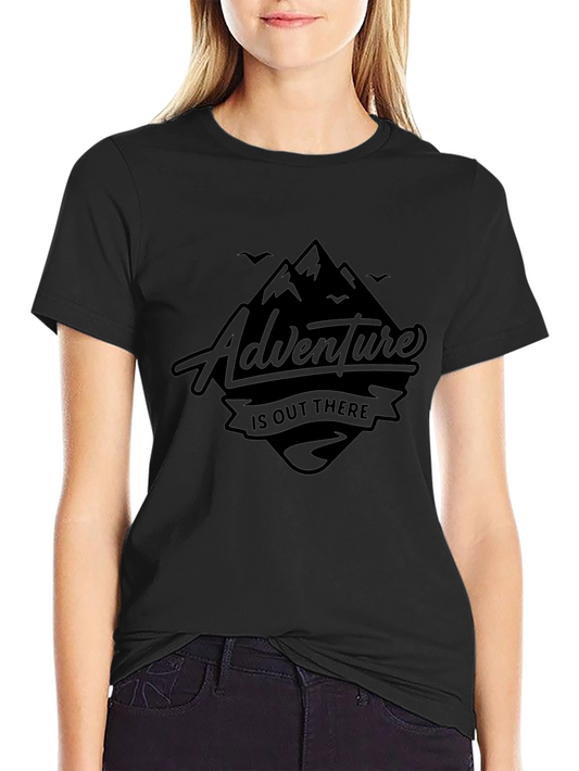 Adventure Awaits - Black Graphic Tee