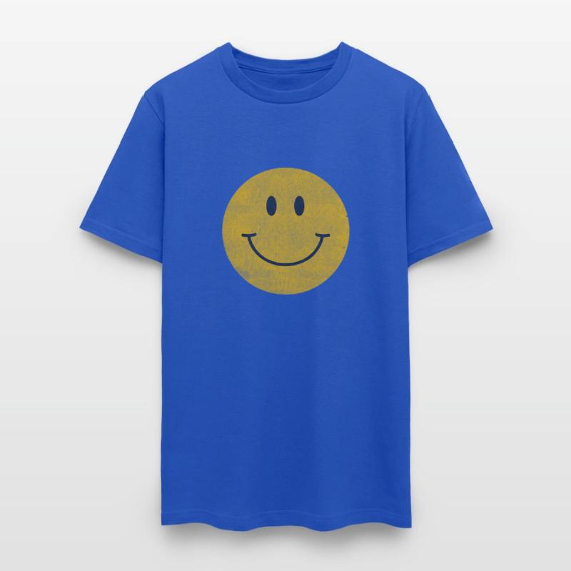 Yellow Smile Happy Face 70S Aesthetic Print