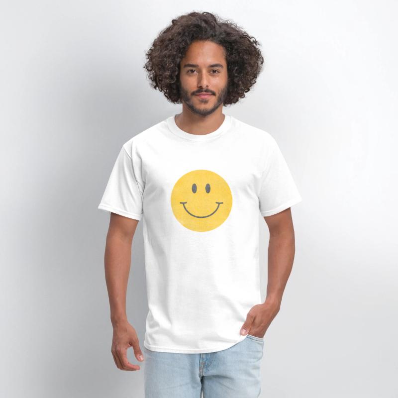 Yellow Smile Happy Face 70S Aesthetic Print