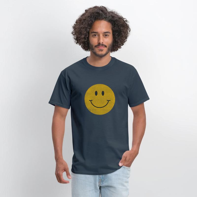 Yellow Smile Happy Face 70S Aesthetic Print