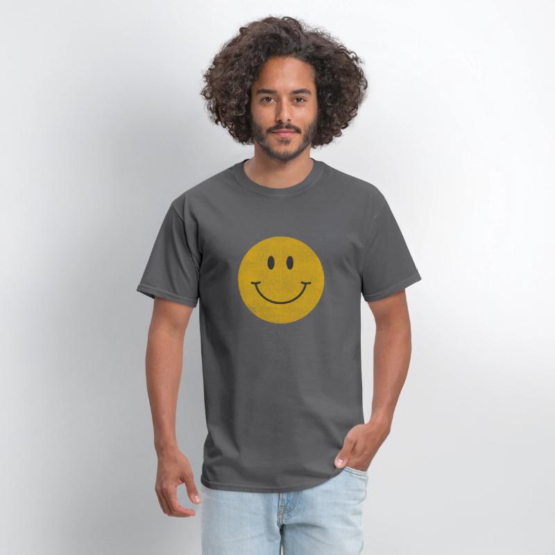 Yellow Smile Happy Face 70S Aesthetic Print