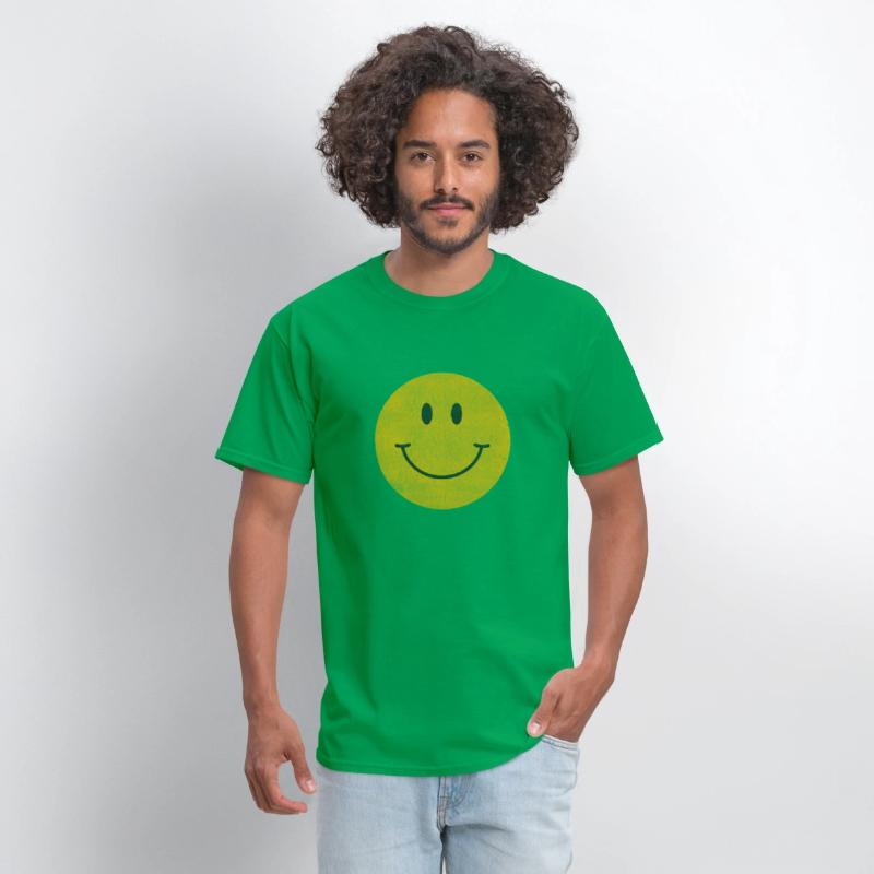 Yellow Smile Happy Face 70S Aesthetic Print
