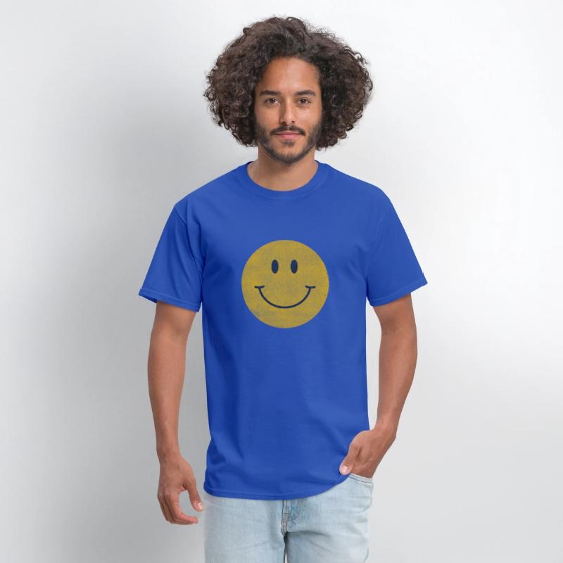 Yellow Smile Happy Face 70S Aesthetic Print