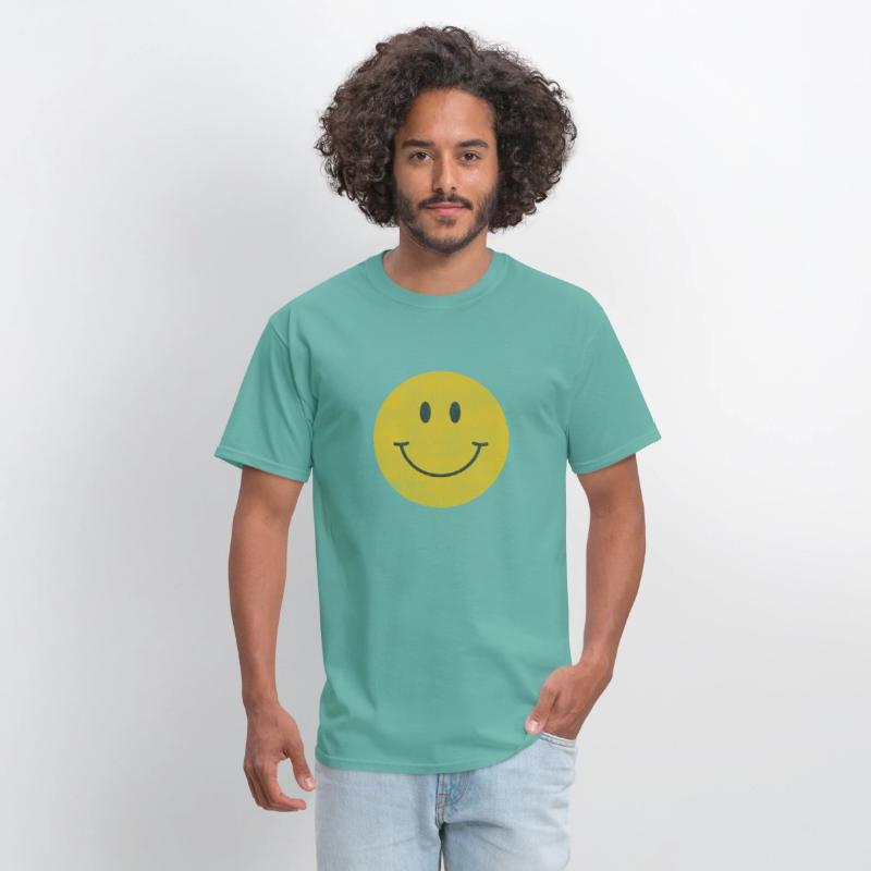 Yellow Smile Happy Face 70S Aesthetic Print